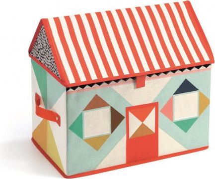 Textilní box na hračky - domek - obrázek 1