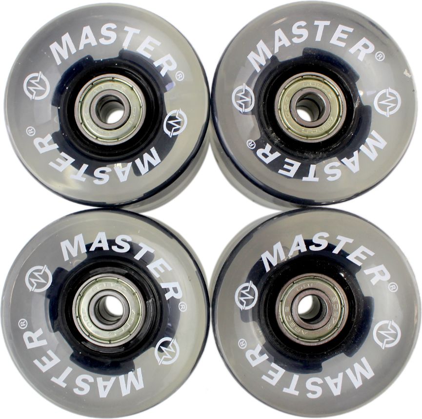 Akční sada - Plastik Penny Board MASTER 27" - modrý + černá svítící kolečka - obrázek 3