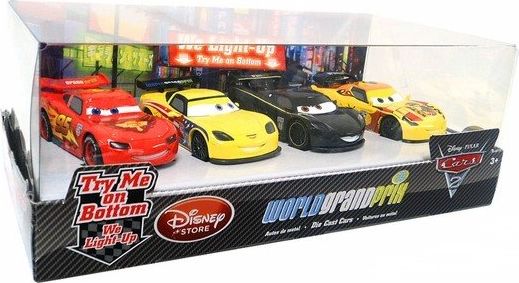 CARS 2 (Auta 2) - 4pack We Light-Up II - Lightning McQueen + Lewis + Miguel + Jeff - obrázek 6