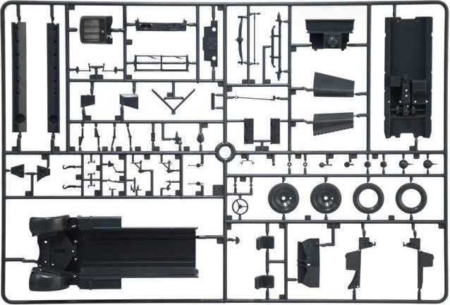 ITALERI Model Kit military 6561 - Sd. Kfz. 10 Demag D7 with German Paratroops (1:35) - obrázek 7