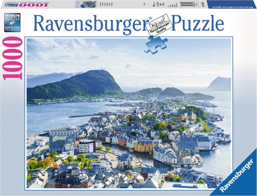 RAVENSBURGER Puzzle Ålesund, Norsko 1000 dílků - obrázek 2