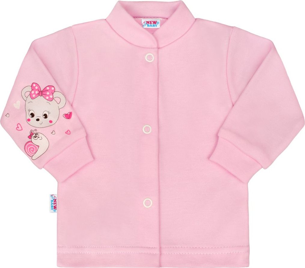 Kojenecký kabátek New Baby medvídek růžový 50 - obrázek 1