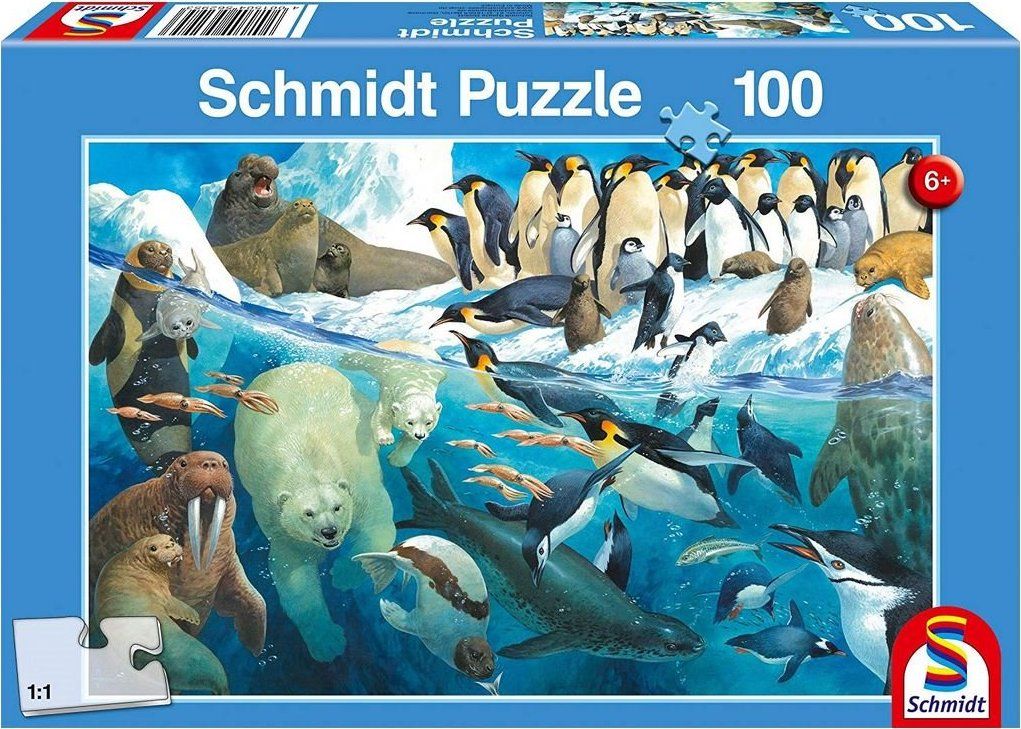 SCHMIDT Puzzle Zvířata za polárním kruhem 100 dílků - obrázek 2