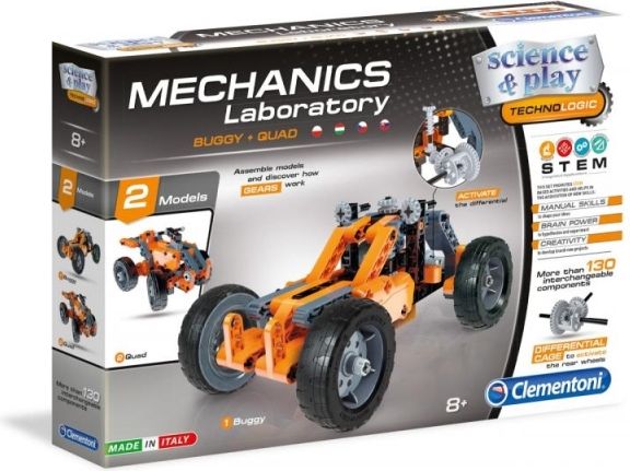 Mechanická laboratoř - Buggyna a čtyřkolka, 130 dílků - obrázek 4