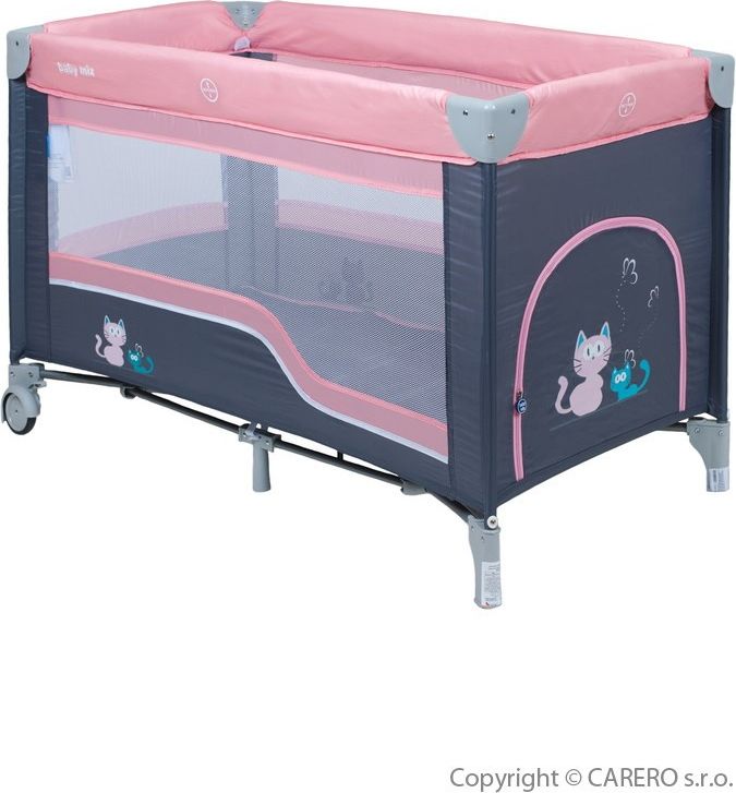 Dětská cestovní postýlka Baby Mix pink - obrázek 1