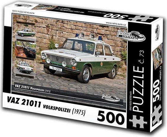 RETRO-AUTA Puzzle č. 73 VAZ 21011 Volkspolizei (1975) 500 dílků - obrázek 1