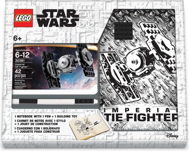 LEGO Stationery Star Wars Tie Fighter - zápisník s perem a stavebnicí - obrázek 1