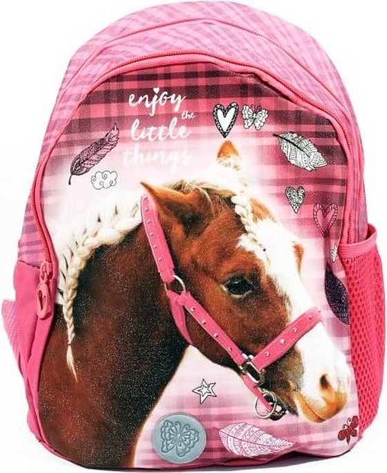 Beniamin Dětský batůžek Nice and Pretty Kůň růžový 25x29x15 cm - obrázek 1