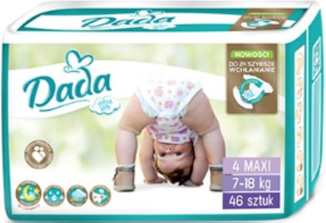 4x DADA Extra soft vel. 4 (184ks) + Vlhčené ubrousky ZDARMA - obrázek 2