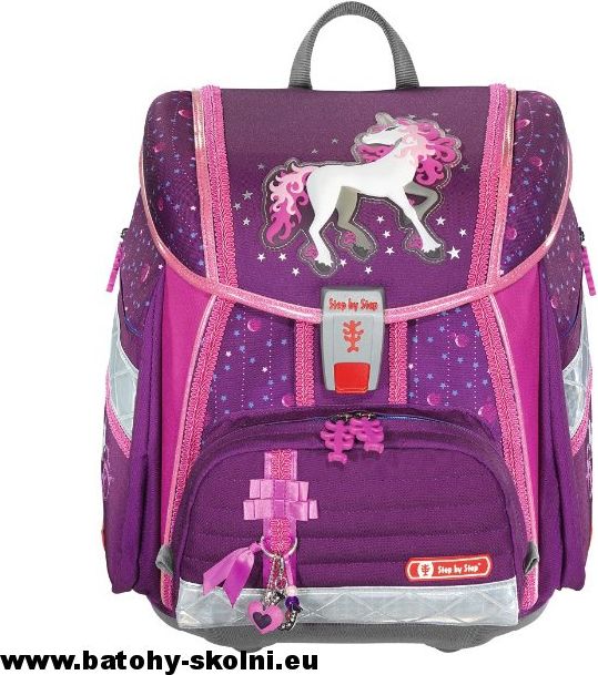 Školní aktovka Jednorožec Hama TOUCH2 Flesch 4-dílný set Step by Step - obrázek 3