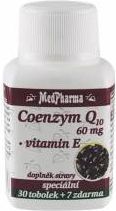 Medpharma Coenzym Q10 60 mg + vitamin E 37 tobolek - obrázek 1