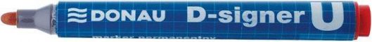 Permanentní popisovač "D-signer U", červená, 2-4mm, kuželový hrot, DONAU - obrázek 1