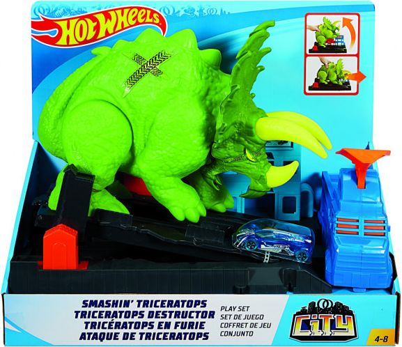 Mattel Hot Wheels Hot Wheels city posaď Triceratopse - obrázek 1