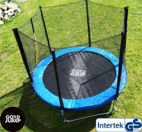 GoodJump 3UPE 244 cm s ochrannou sítí + žebřík - obrázek 1