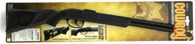 Pistole/Puška klapací plast 57cm na kartě - obrázek 1