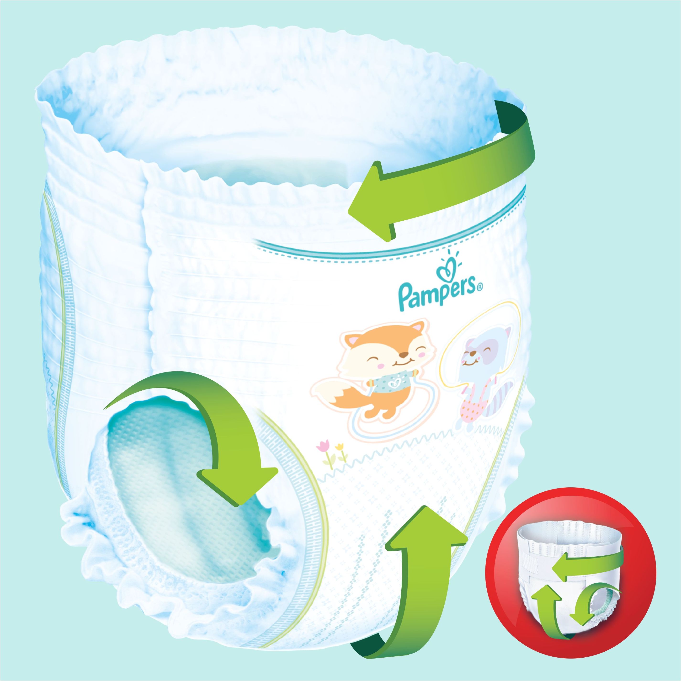 Pampers Pants Kalhotkové plenky vel. 3 6-11 kg Jumbo Pack 60 ks - obrázek 2