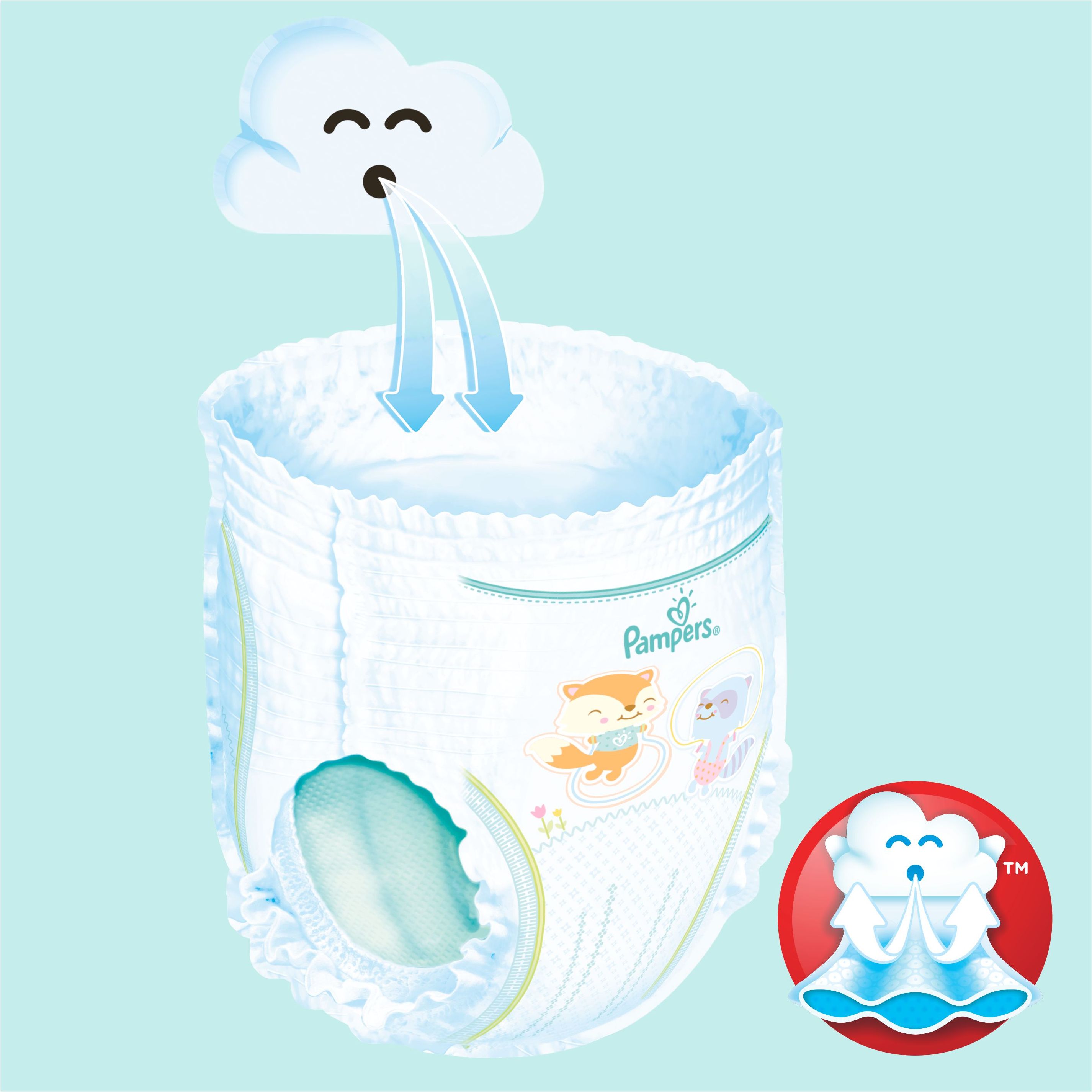 Pampers Pants Kalhotkové plenky vel. 3 6-11 kg Jumbo Pack 60 ks - obrázek 7