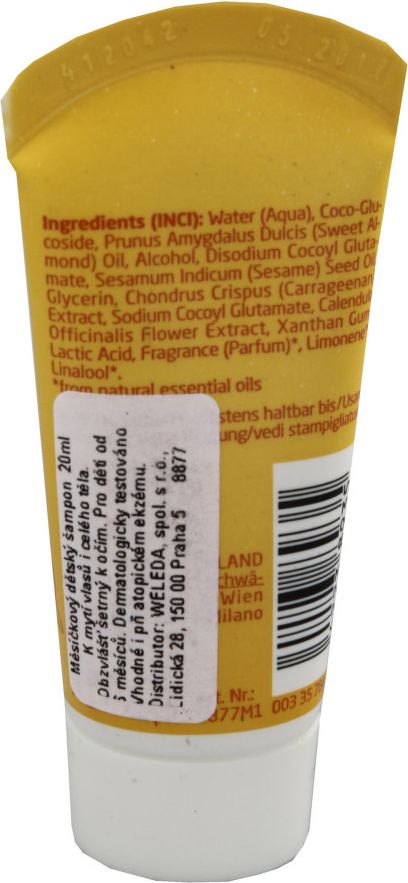 WELEDA Měsíčkový dětský šampón 20ml - obrázek 2
