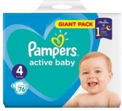Pampers Active Baby-Dry vel. 4 Maxi dětské pleny 76 ks - obrázek 1