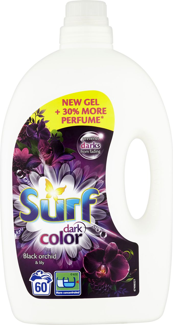 SURF Black Midnight na tmavé prádlo 3 l (60 dávek) – prací gel - obrázek 1