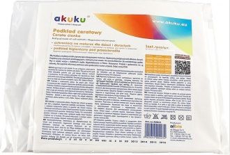 Nepromokavá podložka Akuku 50x120 - tenká, Bílá - obrázek 1