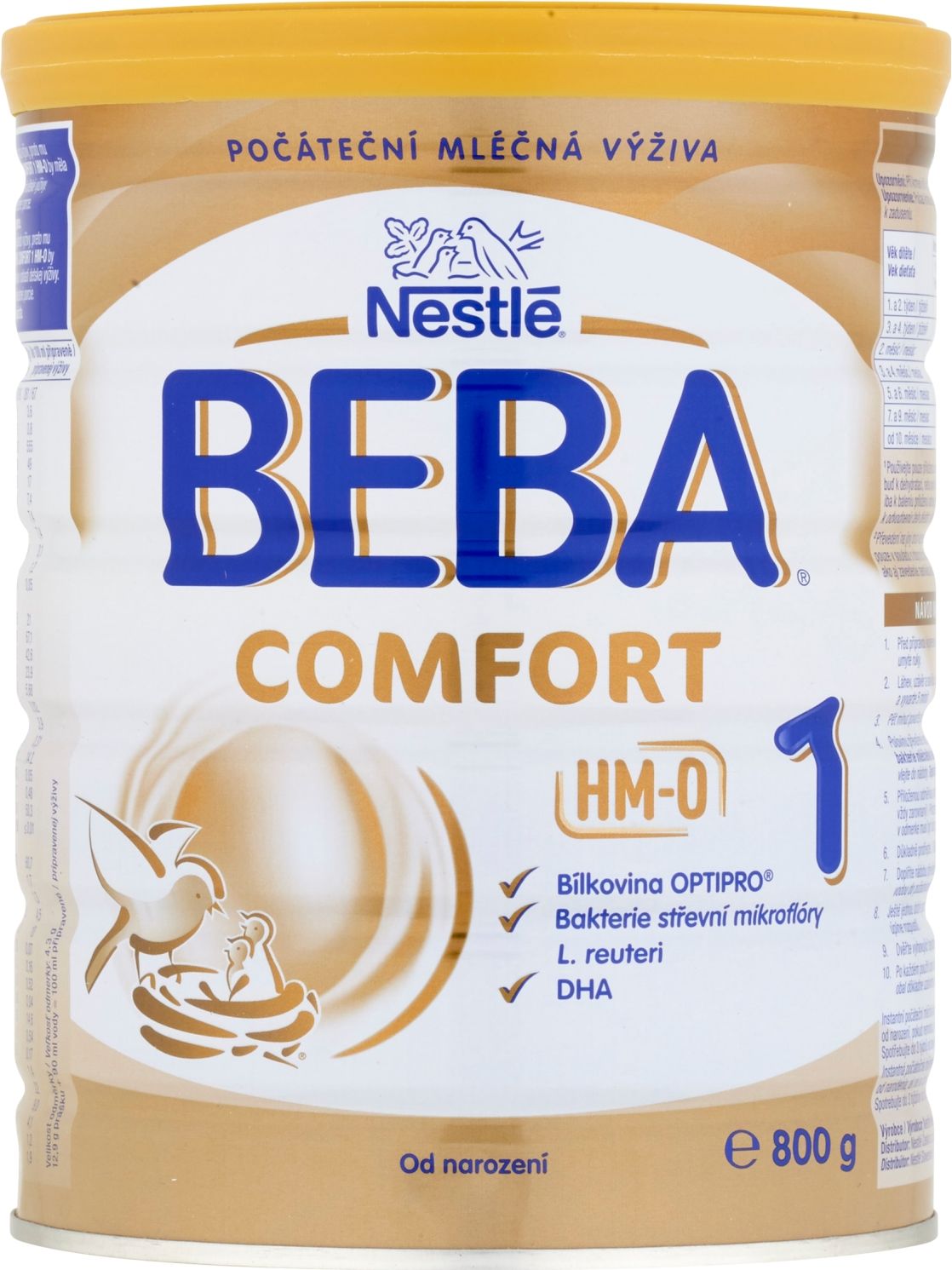 6x BEBA COMFORT 1 HM-O (800 g) - kojenecké mléko - obrázek 2