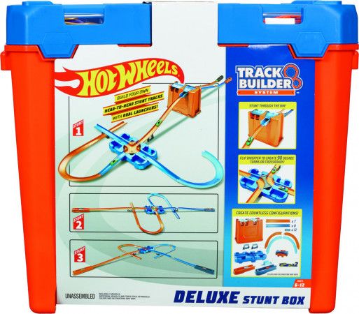 HW TRACK BUILDER BOX PLNÝ TRIKŮ - obrázek 1
