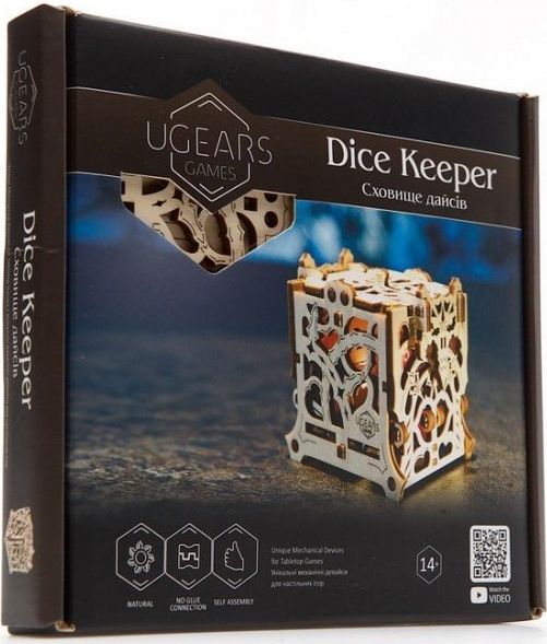 Ugears 3D dřevěné mechanické puzzle Kostková věž - obrázek 9
