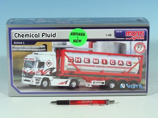 Stavebnice Monti 60 Chemical Fluid Actros L-MB 1:48 v krabici 31,5x16,5x7,5cm - obrázek 2