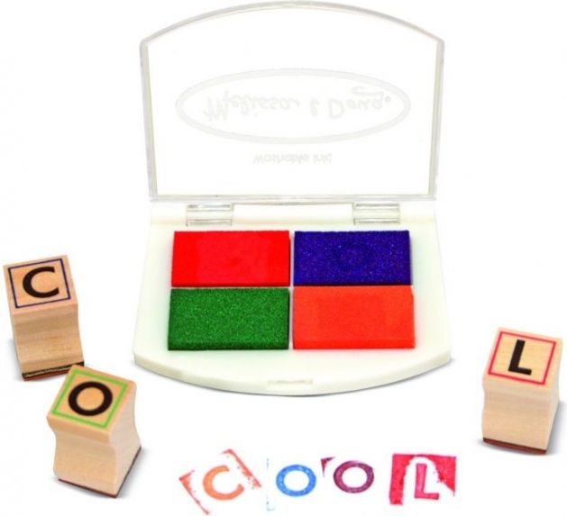 Melissa&Doug Melissa&Doug Dřevěná razítka v krabici - Abeceda - obrázek 2