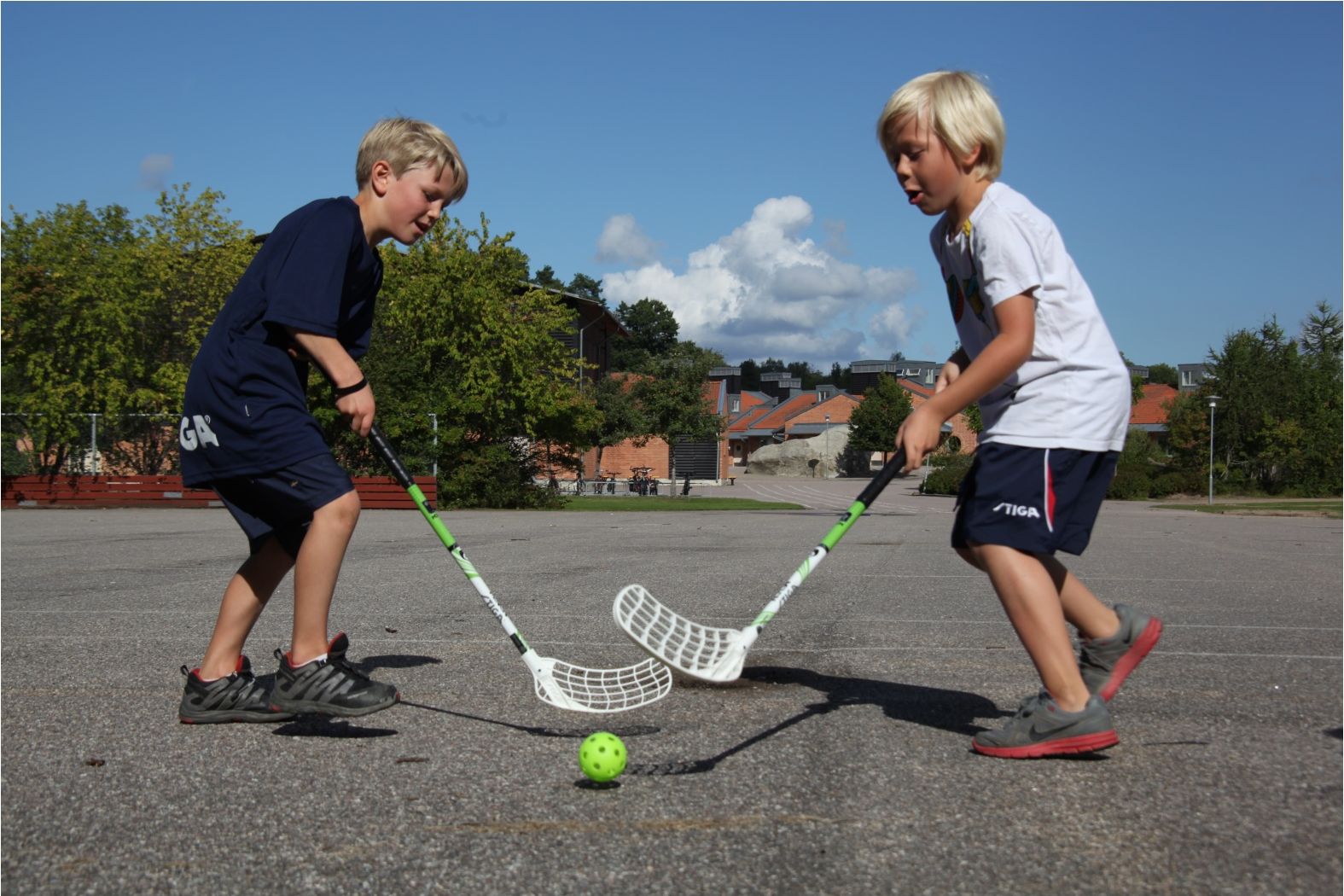 Florbalová hůl STIGA Movon 101 cm levá - oranžová - obrázek 3
