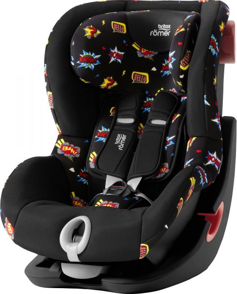 Britax Römer Autosedačka King II Black, Comic Fun - obrázek 1