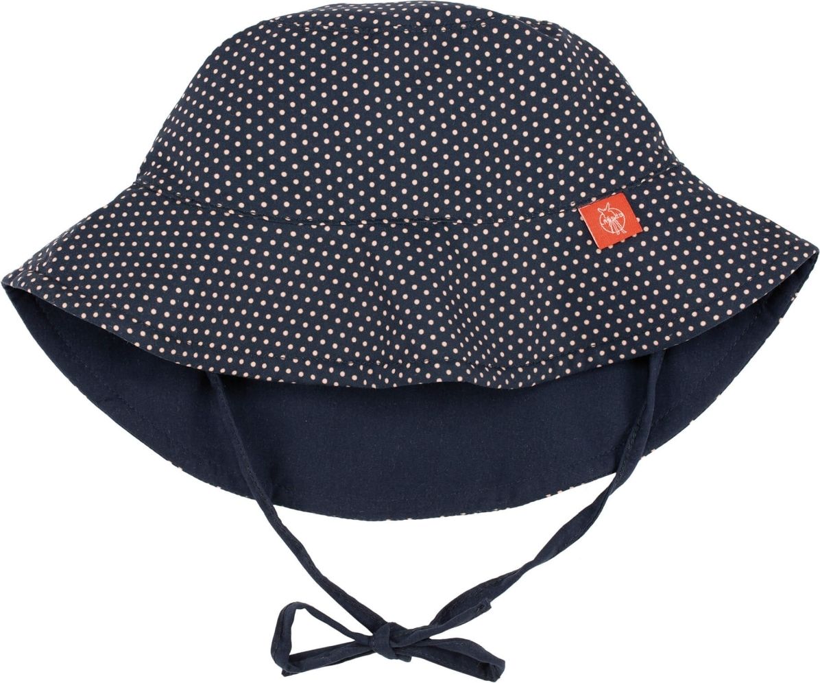 Lassig Sun Protection Bucket Hat - polka dots navy 43-48 - obrázek 1