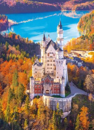 CLEMENTONI Puzzle Zámek Neuschwanstein 1000 dílků - obrázek 1