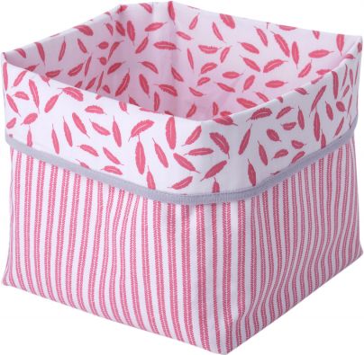 Kikadu Textilní krabice růžová - obrázek 1