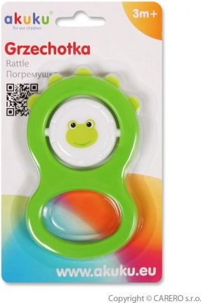 Dětské chrastítko Akuku zelené, Zelená - obrázek 1