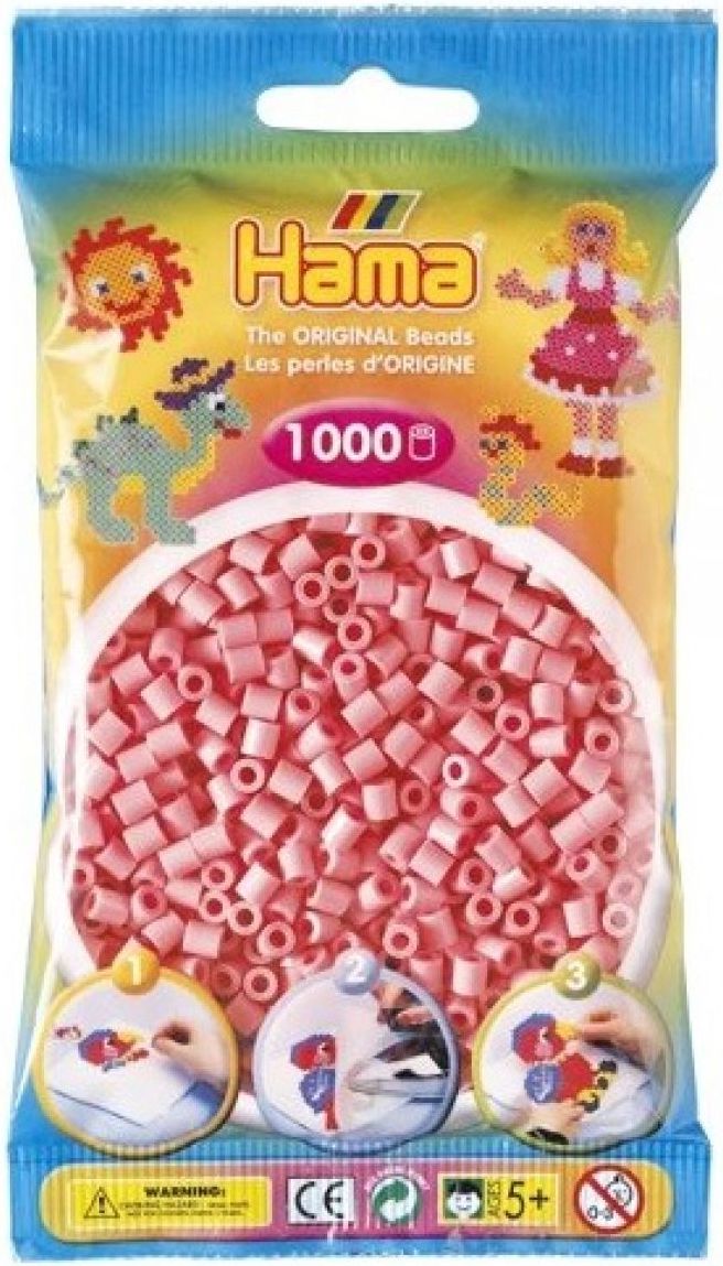 Hama H207-06 Růžové korálky 1000 ks - obrázek 1