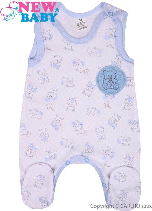 Kojenecké dupačky New Baby Roztomilý Medvídek modré Modrá 62 (3-6m) - obrázek 1