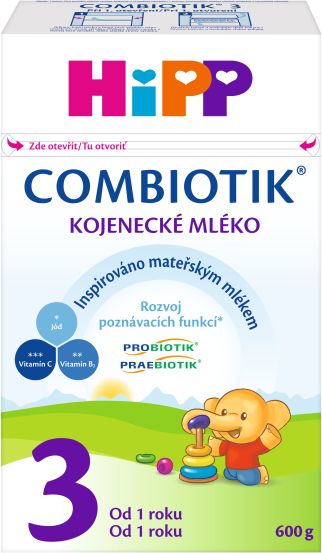 6x HIPP 3 JUNIOR Combiotik (600 g) - kojenecké mléko - obrázek 2