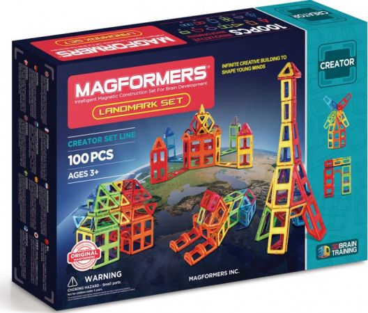 Magnetická stavebnice MAGFORMERS Landmark 100 dílků - obrázek 1