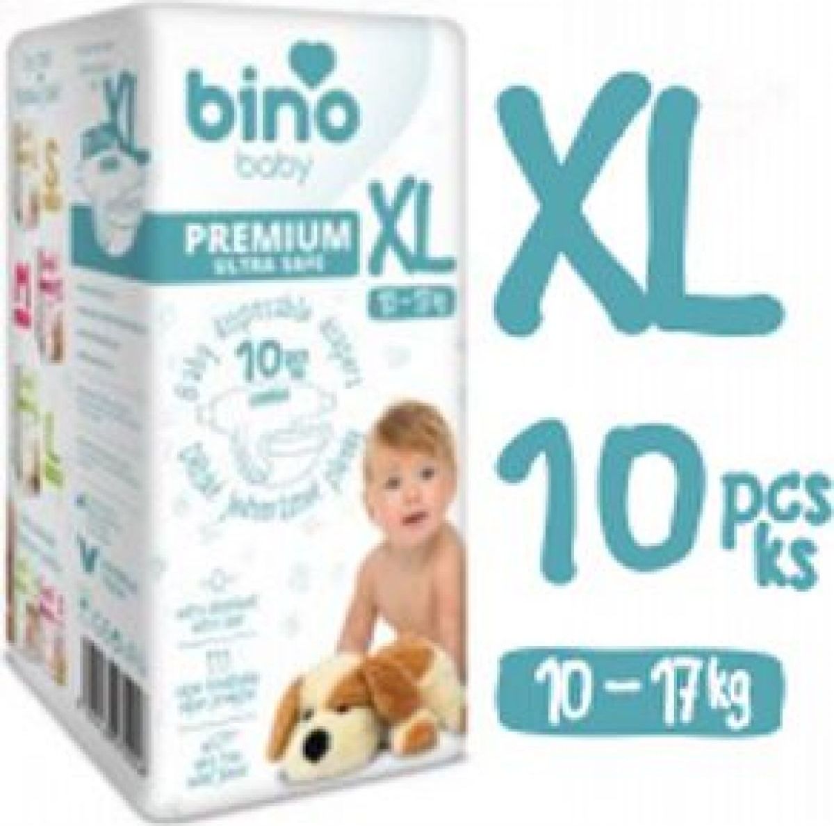 Bino baby premium XL 10-17 kg 6x10 ks - obrázek 1