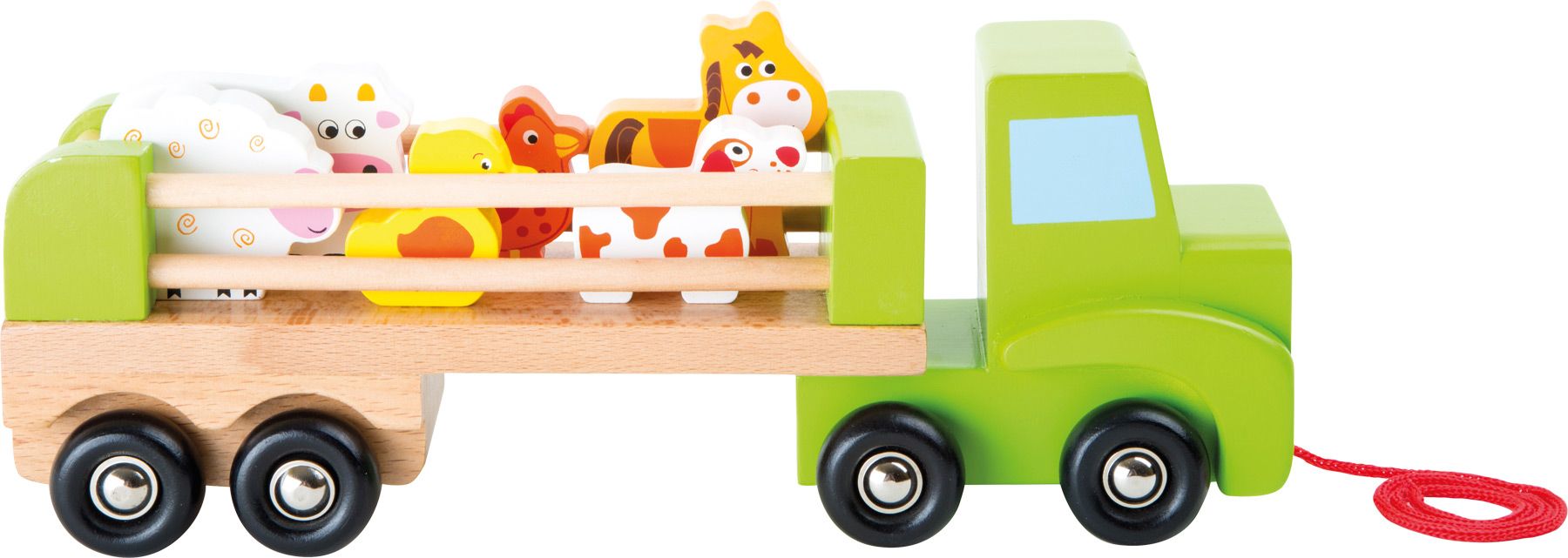 Small Foot Dřevěné tahací nákladní auto se zvířátky - obrázek 2