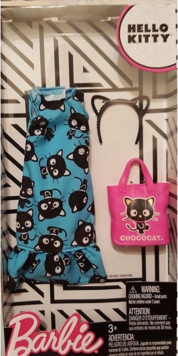 Mattel Barbie Hello Kitty Tématické oblečky a doplňky FKR71 - obrázek 1