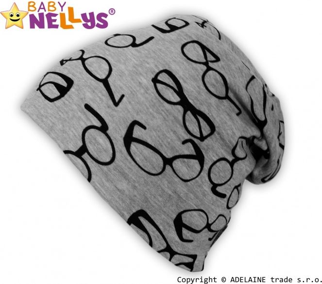 Baby Nellys Bavlněná čepička Baby Nellys ® - Brýle 3-10let - obrázek 1