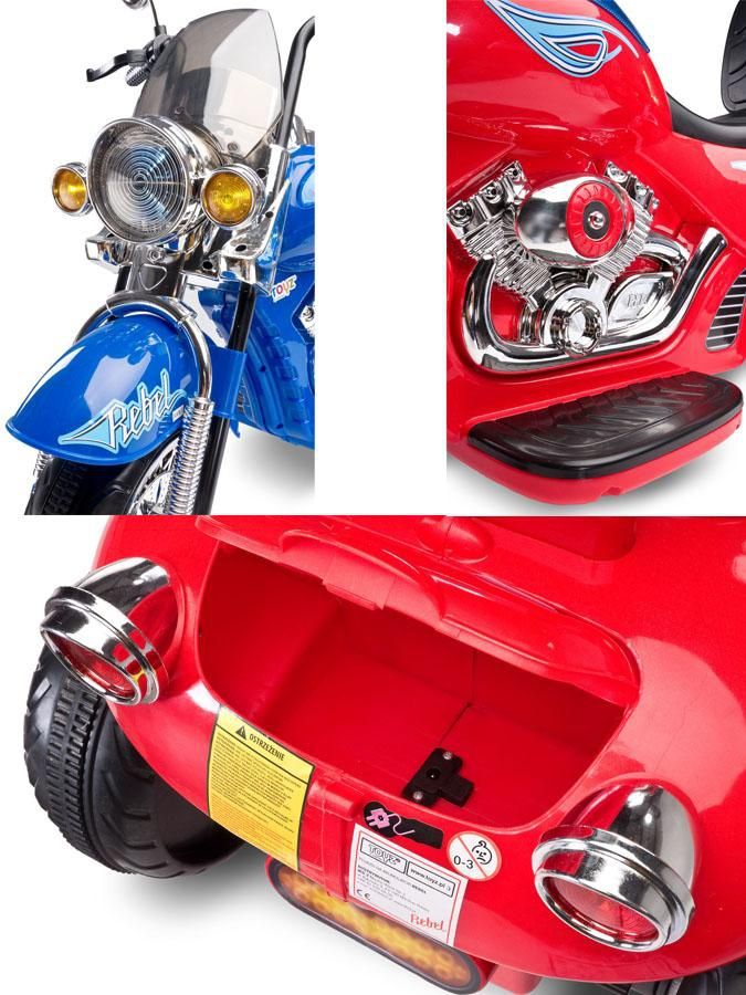 Elektrická motorka Toyz Rebel red - obrázek 4