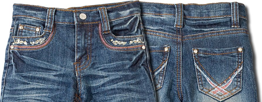 HW JEANS Dívčí jeans kalhoty Velikost: 92 - obrázek 3