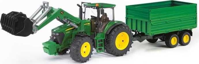 Bruder Traktor JOHN DEERE 7930 + vůz - obrázek 1