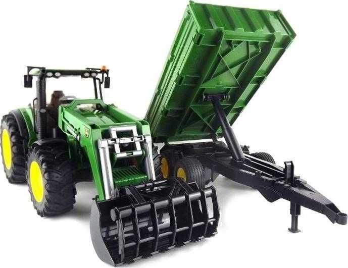 Bruder Traktor JOHN DEERE 7930 + vůz - obrázek 2
