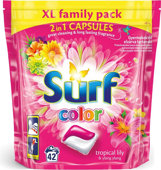 SURF Color Tropical lily 2v1 (42 praní) – kapsle na praní - obrázek 1