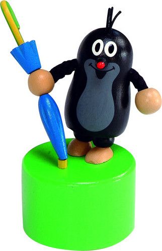 Detoa Mačkací figurka Krtek a deštník - obrázek 1